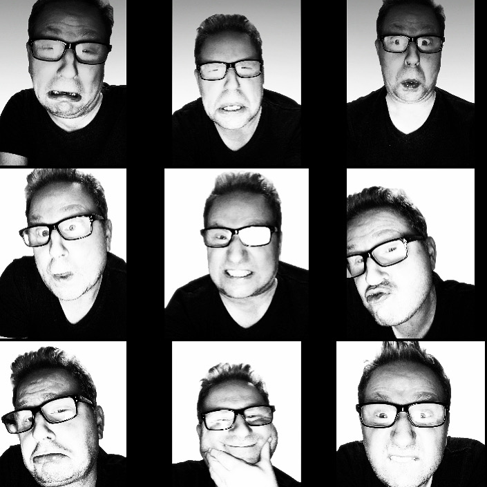 Contact Sheet of Isaac Toast making silly faces